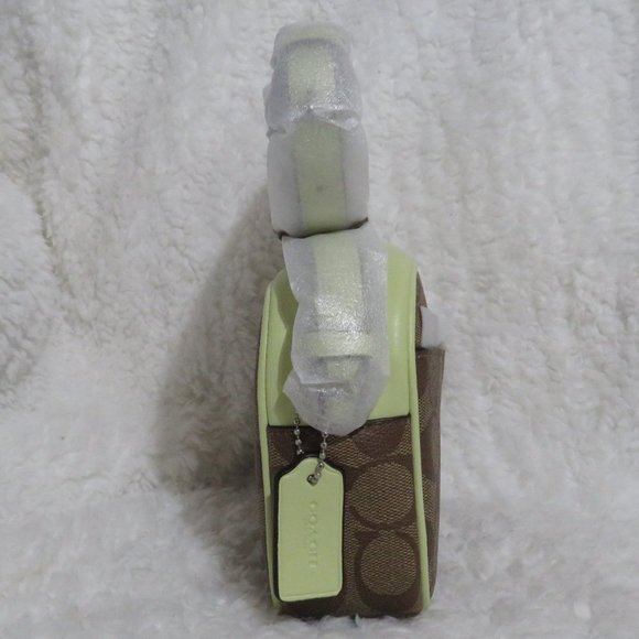 Coach Bags Coach Signature Mini Jamie Camera Bag Khakipale Lime